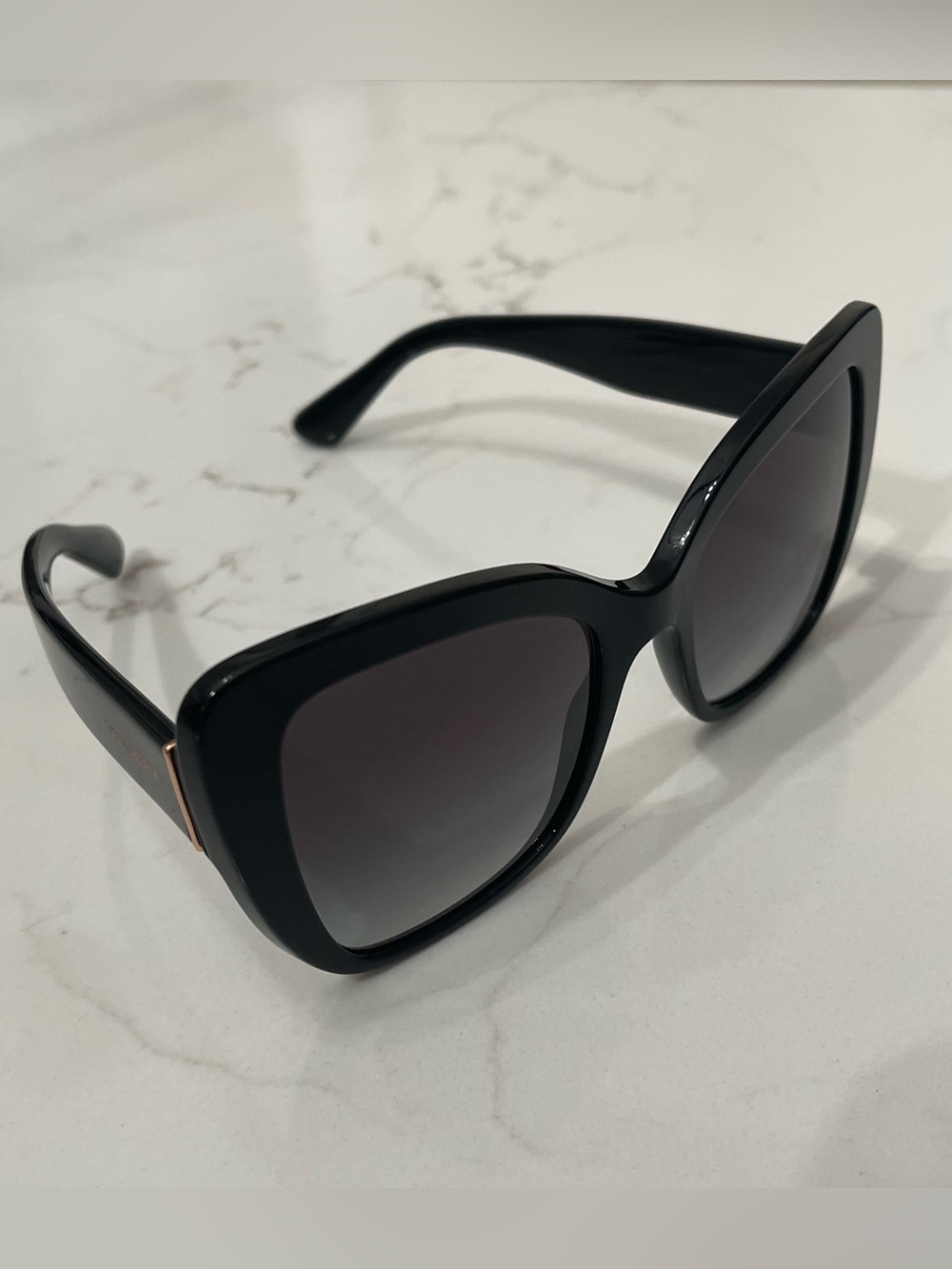 Dolce & Gabbana Black Oversized Square Women's Sunglasses